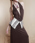 Layered Frill Lace-Up Corset Belt
